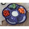 Blue Rose Polish Pottery 1956 Zaklady Chip &Dip Tray - 3 of 3