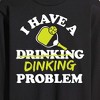 Men's - Instant Message - I Have A Dinking Problem Pickleball Long Sleeve Graphic T-Shirt - 2 of 4