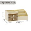 Unique Bargains Makeup Organizer W/ 2 Drawer 8 Grids 1 Pc - 4 of 4