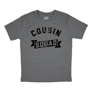 Cousin Squad Youth T Shirt Funny Family Reunion Tee For Kids - Crazy Dog Youth T Shirt - 1 of 4