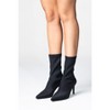 Thalin - Black Stretch Side-Zip Stiletto Boot (Women) | Prologue Shoes - 4 of 4