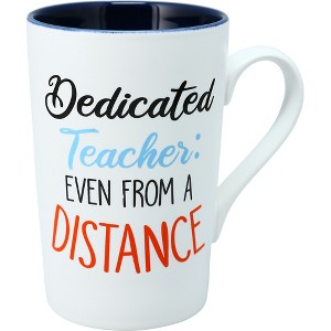 Pavilion Gift Company - Dedicated Teacher - 15 oz Latte Cup - Drinkware - 1 of 4