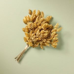 16" Faux Golden Hops Fall Stems Bundle - Hearth & Hand™ with Magnolia: Farmhouse Decor, Artificial Leaf Sprays, Autumn - 1 of 3
