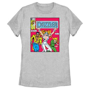 Women's Marvel Dazzler Power-Man and Iron Fist Comic Book Cover T-Shirt