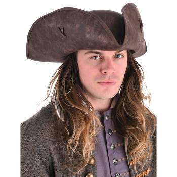 HalloweenCostumes.com One SIze Fits Most   Jack Sparrow Pirates of the Caribbean Authentic Hat, Brown