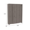 INFURNIC Desks Light Grey Foldable Desk with Hutch and Seven Shelves Strong and Durable for Versatile Storage , Grey, 6.8"*23.6"*31.4" - 4 of 4