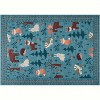 Soft Memory Foam Area Rug for Bedroom and Living Room, Non-Slip Washable Lightweight Carpet, Geometric Floral, Ultra Cozy, Foldable, Easy Care - 2 of 4