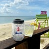 Pavilion Gift Company - Feelin' Nauti - 12 oz Acrylic Stemless Wine Glass with Lid - Drinkware - 2 of 4
