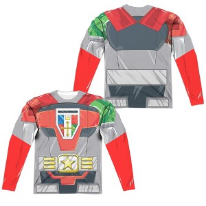 Men's Voltron Costume (Frontback Print) Long Sleeve Costume T-Shirt - 1 of 4