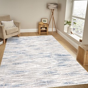 COZONY Low Pile Accent Rug Runner with Modern Abstract Pattern, Washable Non-Slip Carpet Mat for High Traffic Areas - 1 of 4