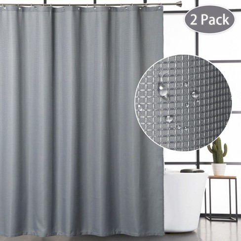 Zenna Home Mesh Pockets PEVA Shower Curtain/Liner, Grey