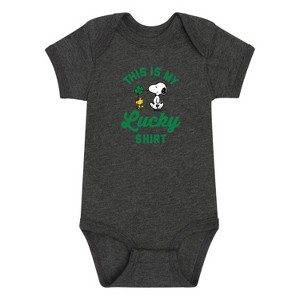 Boys' - Peanuts - St. Patrick's Day with Snoopy Baby One Piece - 1 of 4
