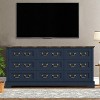 ORRD Farmhouse Style Bedroom 5 Drawer Dresser, 31.5'' Wooden Chest of Drawers with Metal Handles for Living Room, Hallway, Closet (Gray) - 3 of 4