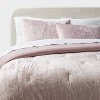 3pc Luxe Distressed Crinkle Velvet Comforter and Sham Set - Threshold™ - 2 of 4