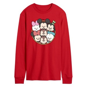 Men's - Disney - Mickey Friends Group Long Sleeve Graphic T-Shirt - 1 of 2