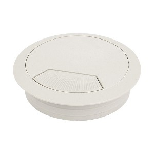 Unique Bargains Gray Plastic 60mm Dia PC Computer Desk Table Grommet Cable Tidy Wire Hole Cover - 1 of 4