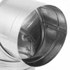 DuraVent DuraBlack 8-Inch Diameter Stainless Steel Single Wall Wood Burning Stove 90 Degree Elbow Pipe Connector to Vent Smoke and Exhaust, Silver - 2 of 4