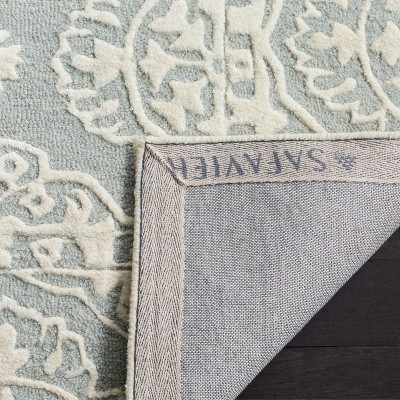 Global Elegance Hand-Tufted Wool 4' x 6' Gray/Ivory Area Rug