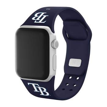 MLB Tampa Bay Rays Apple Watch Compatible Silicone Band - Blue