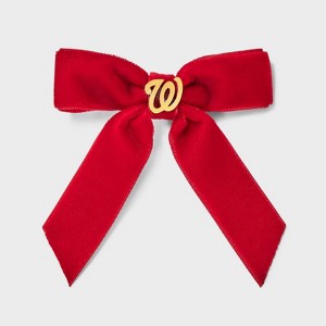 Bijoux Sport by Luv Aj MLB Logo Velvet Hair Bow - 1 of 2