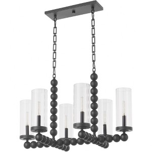 Quorum Lighting Lee Boulevard 6 - Light Chandelier in  Matte Black - 1 of 3