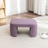 SEYNAR Modern Velvet Rectangle Accent Ottoman - 2 of 4