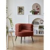 Nordlys Metal and Bouclé Lounge Chair Modern Design Style Upholstery Living Room - 2 of 4