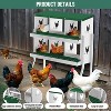 Chicken Nesting Box, 6/8/10 Hole Chicken Nesting Box for Hens - Heavy Duty Laying Box with Egg Collection System, Easy Clean & Tool-Free Assembly - 3 of 4