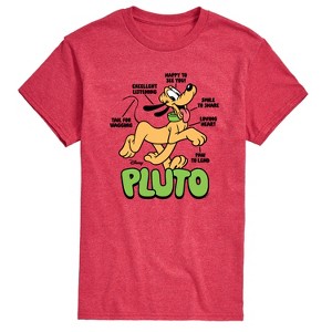 Men's - Disney - Pluto Diagram Short Sleeve Graphic T-Shirt - 1 of 4