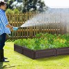 Tangkula 2PCS 4 x 4 ft Raised Garden Bed Set Planter Box for Vegetable Flower Gardening - 3 of 4