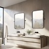 Neutypechic Rectangular Metal Frame Pivot Decorative Wall Mirror with Rounded Corners (Set of 2) - 2 of 4