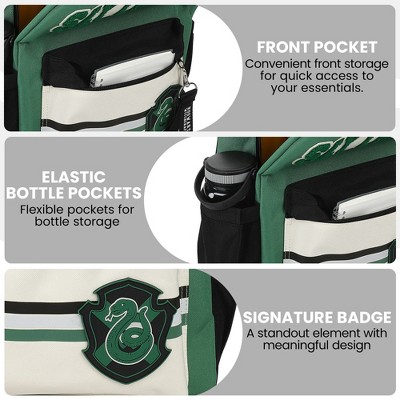 Harry Potter Slytherin Crest 16.5" Adult Green Backpack — фото 5