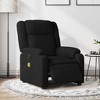vidaXL Electric Massage Recliner Chair - Black Fabric Push Armchair with Vibration Massage, Electric Footrest/Backrest Adjustment - 2 of 4