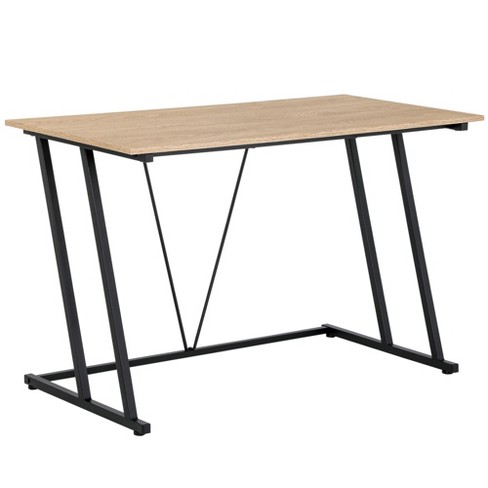 HOMCOM Double Computer Desks Factory Style MDF Desk Writing Table