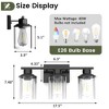 Dovelina Metal Frame Glass Shade Vanity Mirror Lights Wall Light - 4 of 4