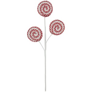 Northlight 17" Candy Cane Lollipops Decorative Christmas Spray - 1 of 4