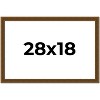 PosterPalooza | Flat Gold Picture Frame - UV Acrylic, Backing Board, Hanging Hardware Included - 2 of 4