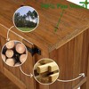 PAGED Retro Console Table with 2 Drawers & 2 Cabinets, Entryway Sofa Side Table with Bottom Shelf, Wood Entryway Table with Storage - 4 of 4