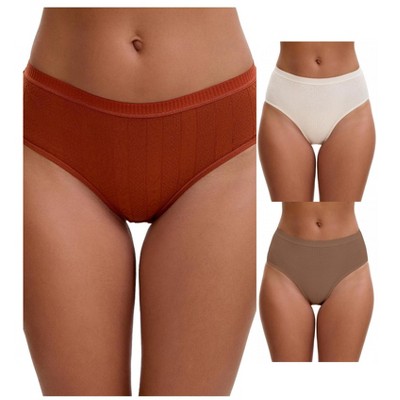 INSPIRE CHIC Women's High Waisted Butt Lifter Briefs Tummy Control Underwear, Available in Plus Size 3 Packs