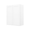 HOMLUX Easy-DIY 12 in D in Shaker White Ready to Assemble Wall Kitchen Cabinet 2 Doors-2 Shelves - 3 of 4