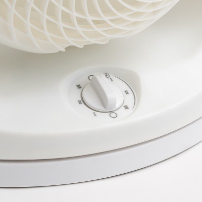 IRIS WOOZOO Oscillating Air Circulator Fan, White