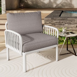 VYNXARIA Outdoor Patio Club Chair - Modern, Waterproof, Deep Seating for Ultimate Comfort - 1 of 4