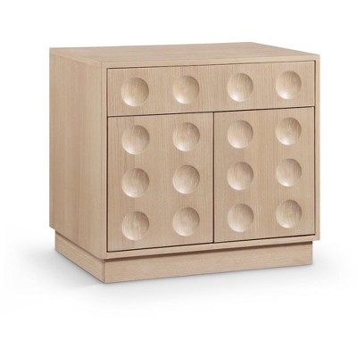 Meridian Furniture,Compass Natural Nightstand