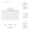Modway Vitality 36" Bathroom Vanity Cabinet – Freestanding Storage Cabinet with Slatted Doors, Modern Design (Sink Basin Not Included) - 2 of 4