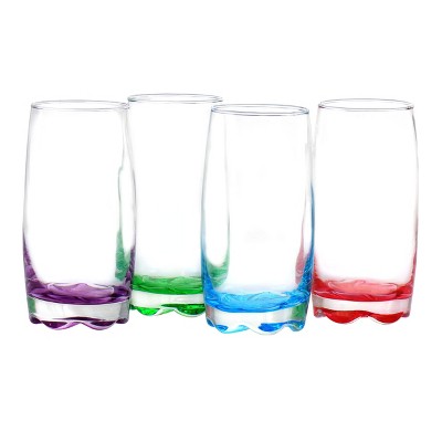 Gibson Home Karissa 8-Piece Assorted Colors Glass Tumbler Set 98596601M -  The Home Depot