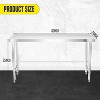 Stainless Steel Work Table with 2-Tier Storage, Adjustable Undershelf, 660LBS NSF Commercial Table for Food Prep, Kitchen, Restaurants, and Home - 2 of 4