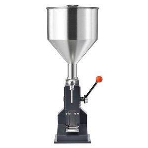 VEVOR Manual Paste Liquid Filling Machine, 5-100ml Bottle Filler, Adjustable Bottle Filling Machine, Stainless Steel Liquid Filler, Silver - 1 of 4