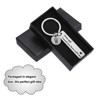 Unique Bargains Stainless Steel Personalized Durable Keychain with Gift Box 1 Set - 4 of 4