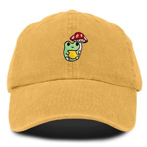 Dalix Mushroom Frog Unicorn Embroidered Cotton Dad Hat Baseball Cap Adjustable Mens Womens - 1 of 4