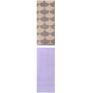 REGALWOVEN Soft Absorbent Bathroom Decorative Hand Towels for Drying 14" x 30"/13" x 29" 2 Pcs - 1 of 4
